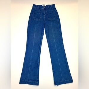 Reiss Women's Blue Bootcut Jeans Size- 25